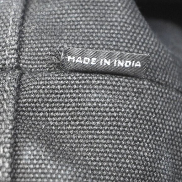 PRADA Logo Canapa 2Way Shoulder Hand Bag Canvas Leather Black GHW Italy - Picture 16 of 16